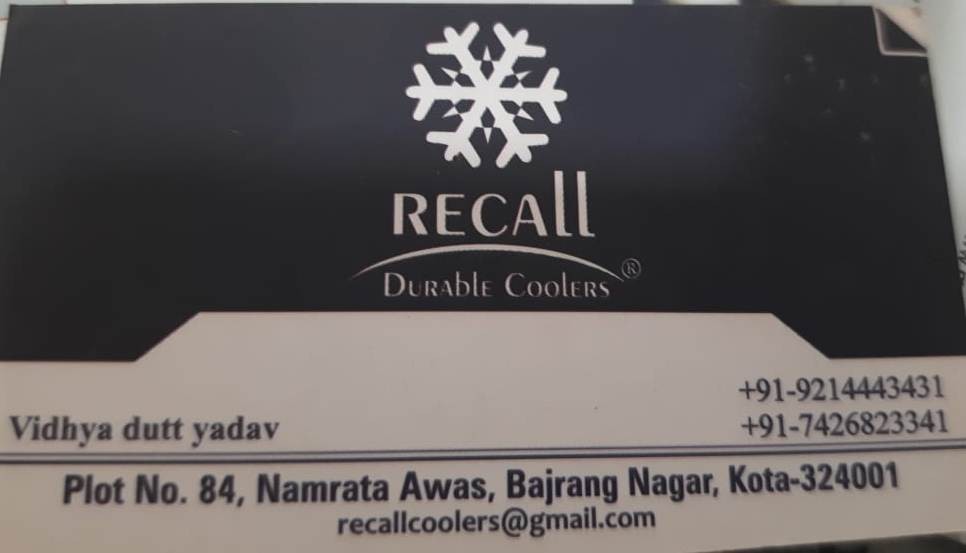 RECALL DURABLE COOLERS