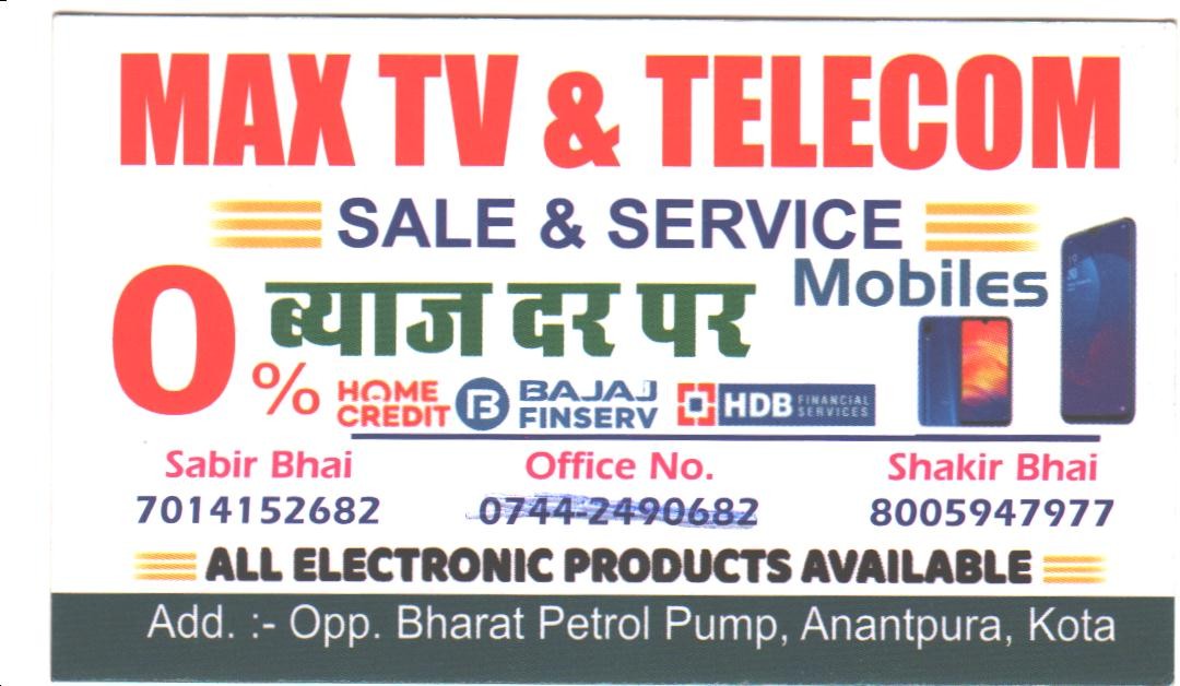 MAX TV AND TELECOM 